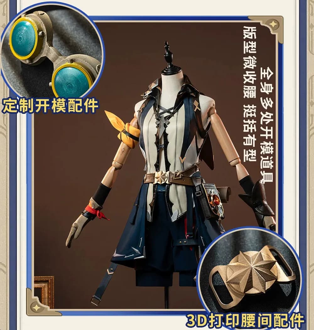 Bennet Adventurer Cosplay Costume For Men Full Set Outfit With Accessories for Halloween Carnival