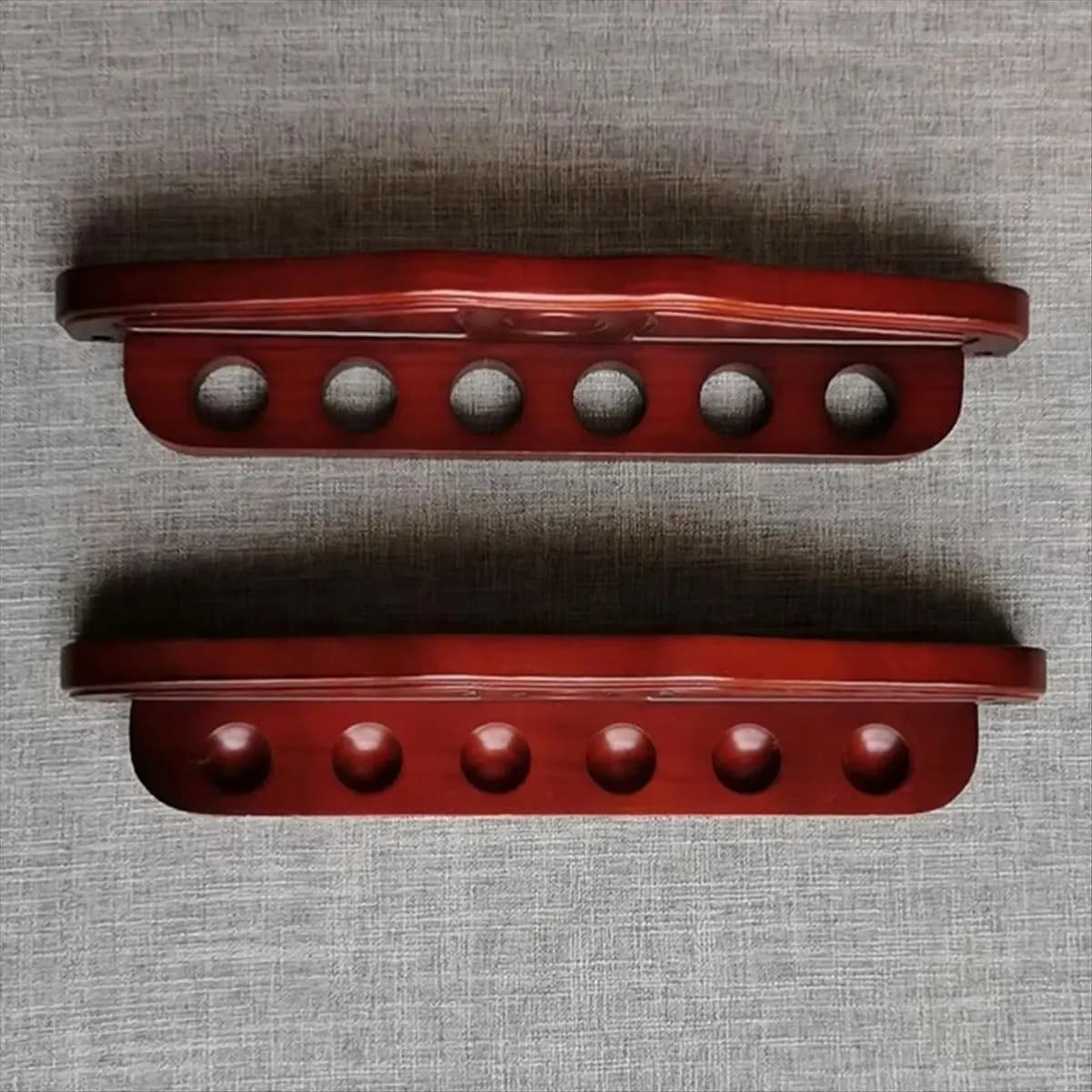 Stunning- 6 stecche da parete con supporto in legno per stecche da biliardo, supporto per stecche da biliardo, supporto in legno per stecche da biliardo, forniture da biliardo