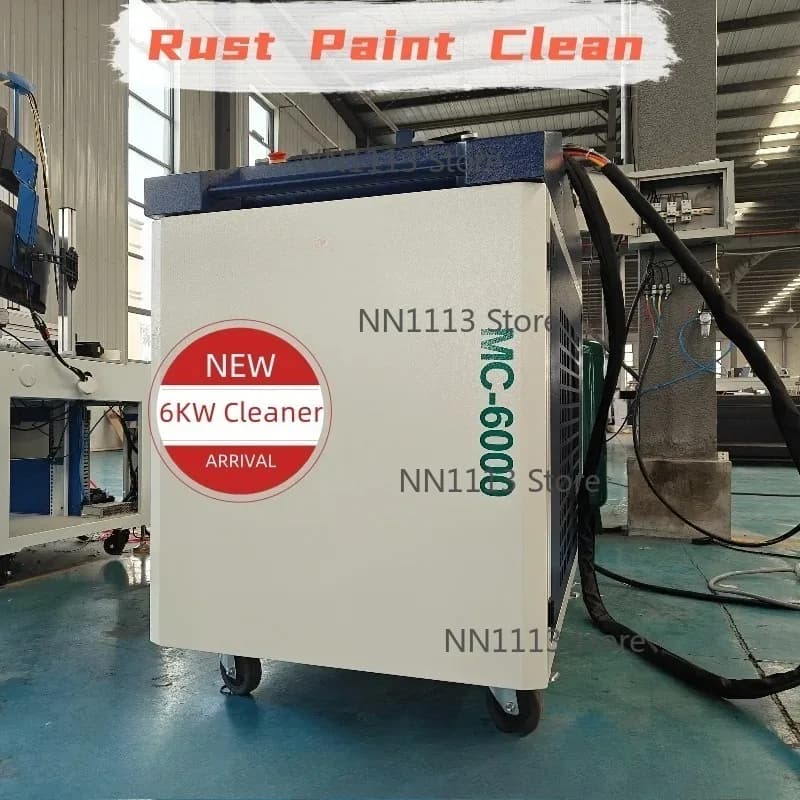 Rust Clean Car Ship Rail Large storage tank Oil Paint Remove 6000W Laser Cleaner Fiber Laser Cleaning tools for Metal