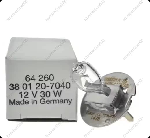 Lampadina alogena 12V 30W PG22, lampada di ricambio modello 64260 / 3801 / 20-7040, per lampada a fessura oftalmica e microscopio operativo