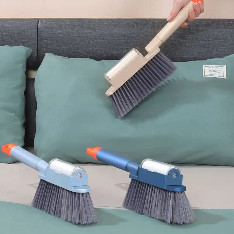 Spazzola per spazzare il letto grande a doppio scopo Spazzola per capelli morbidi per la casa Camera da letto Divano letto Pulizia Rimozione della polvere Spazzola per acari Dispositivo per capelli appiccicosi