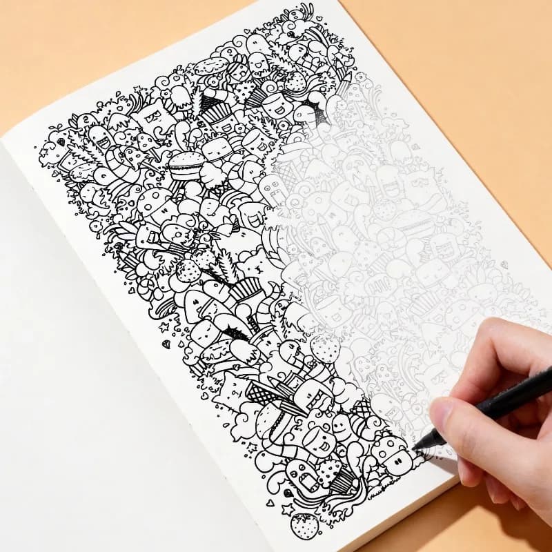 A Graffiti Decompression Pattern Sketchbook 21 Vivid and Interesting Patterns Suitable for Teenagers and Adults As Art Gifts