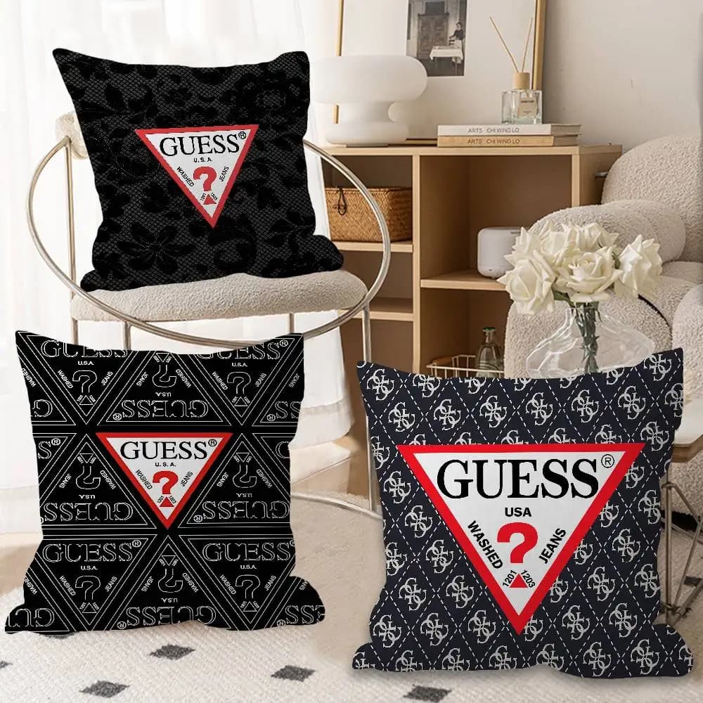 G GuessS printed pillow sheet, anime cushion, for sofa and bed, 45x45 cm, fashionable