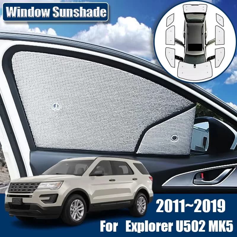 Parasole Anti-UV per Auto Ford Explorer U502 MK5 2011-2019 2013 2017 Accessori Tendine Parasole Parabrezza Copertura Interna
