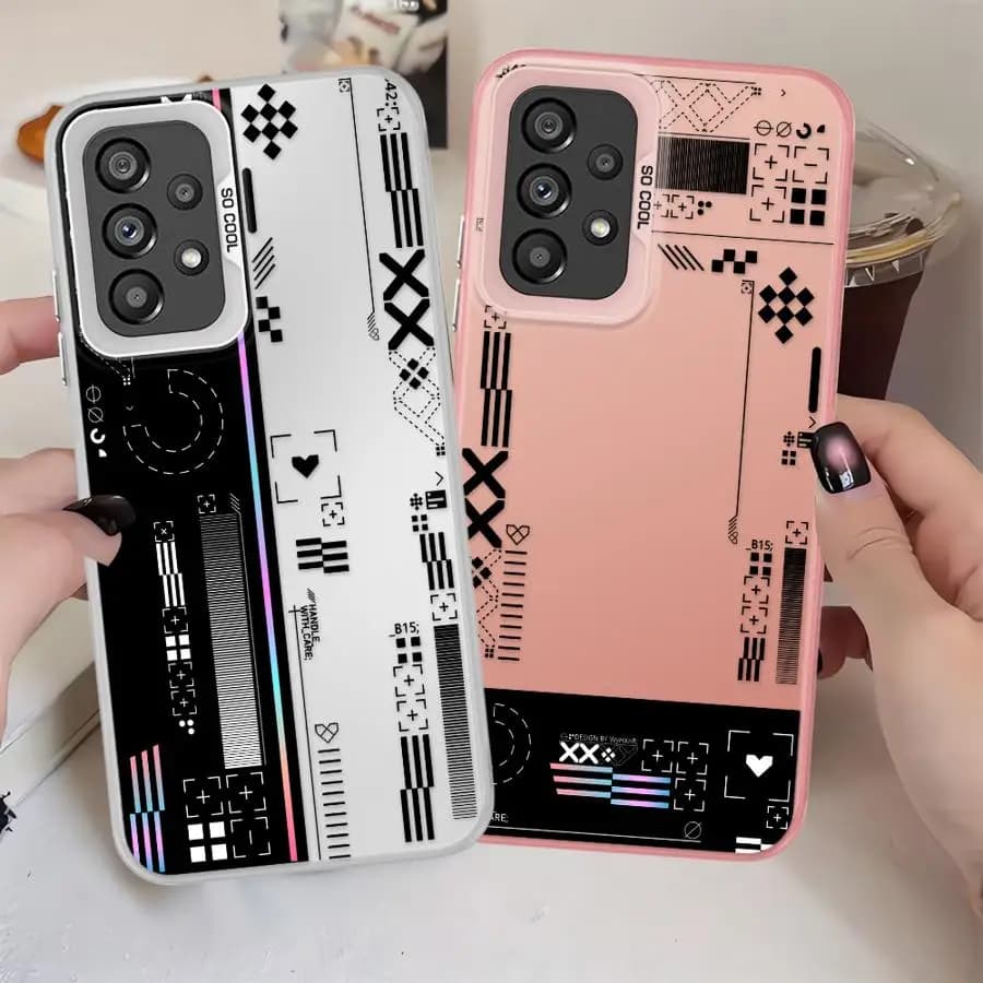 Custodia per Samsung Galaxy A16 A34 A15 A23 A22 A24 A13 A12 A14 A25 A32 A17, Guscio Morbido con Motivo Classico di Giochi
