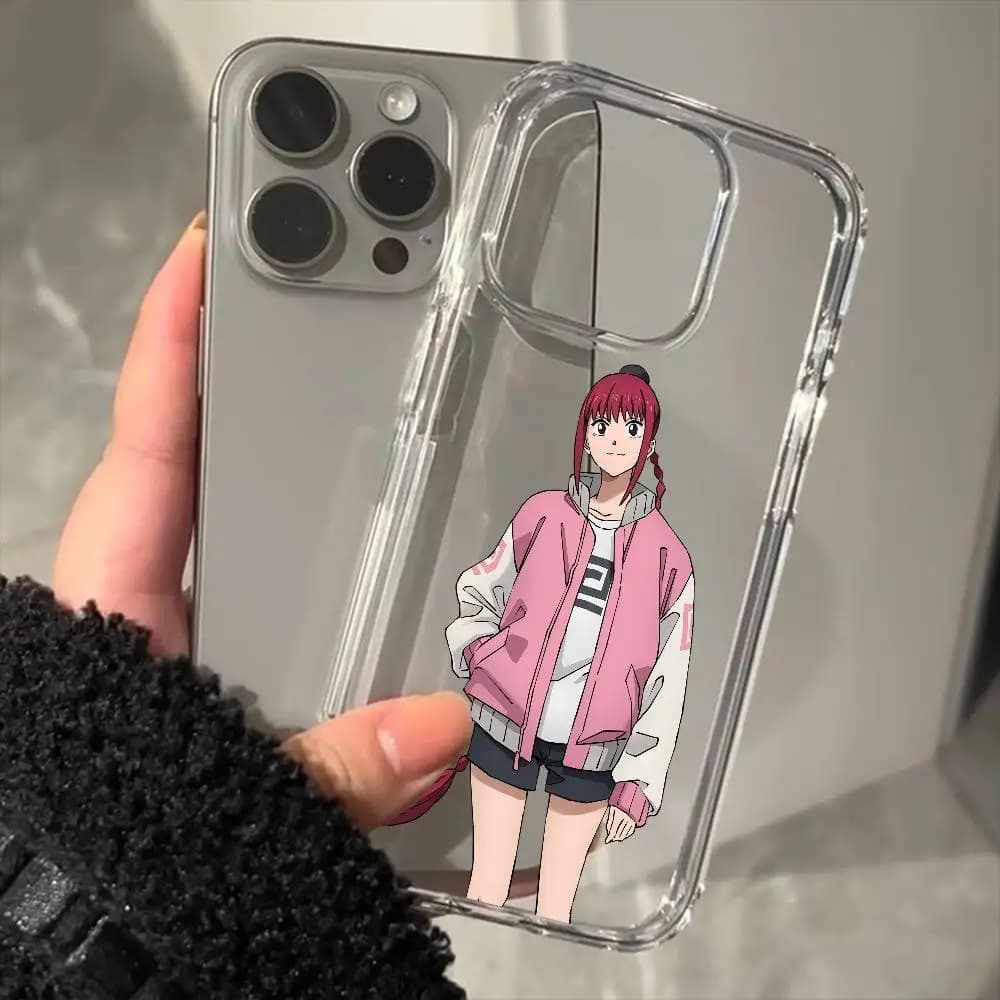 Lu Shaotang Anime Sakamoto Days Luxury Transparent Phone Case For IPhone 17 16 15 Pro Max 14 13 12 11