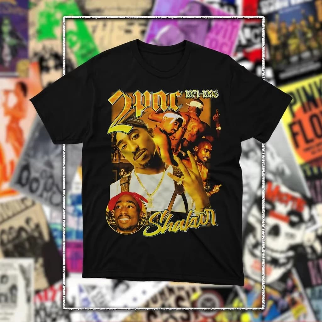 Nuova T-shirt da uomo alla moda con grafica Rapper Tupac 2pac 2026, girocollo unisex, 100% cotone, manica corta, stile Y2K, popolare unisex