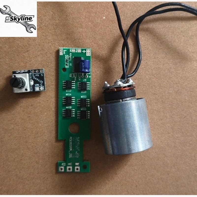 2S 3S Powerful Mini Brushless Air Blower Module 7.4V-12V Super High Speed Motor Portable Hair Dryer Parts