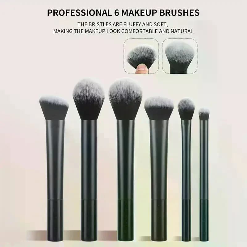 6/7/8/12 pezzi set di pennelli per trucco professionale ombretto fard in polvere sciolta correttore pennello di bellezza formato da viaggio morbido capelli sintetici premium