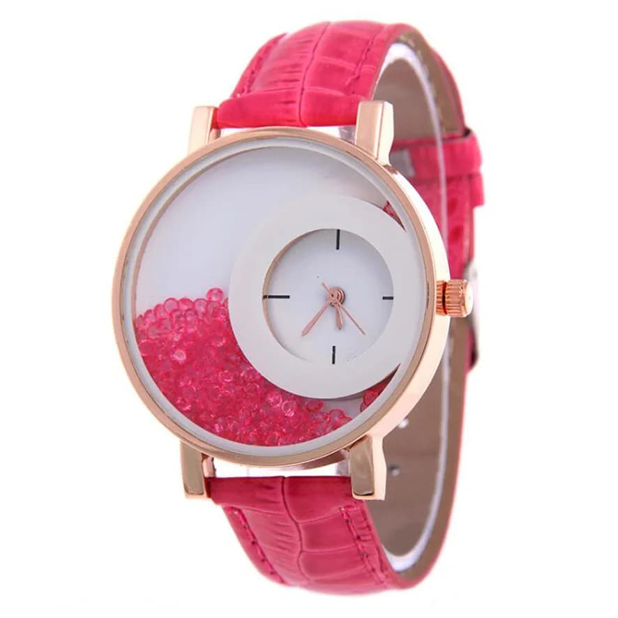 UTHAI BK128 Orologio da donna con quadrante grande con diamanti spezzati Orologio al quarzo multifunzionale moda casual, orologi da donna
