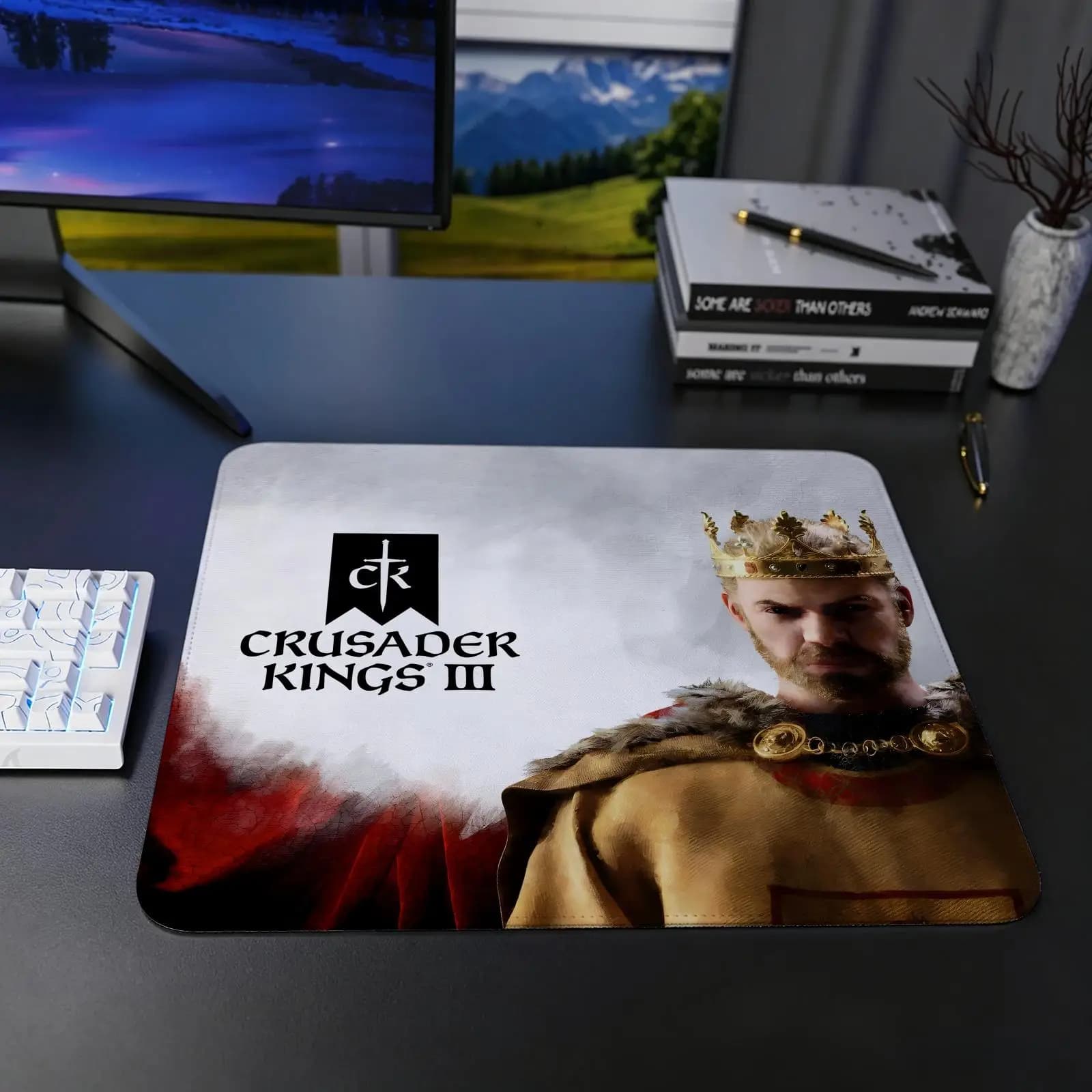 Crusader Kings III Mouse Pad Regular gaming mouse pad S/M/L size Office mouse pad Laptop desk mat Stitched edge mouse pad