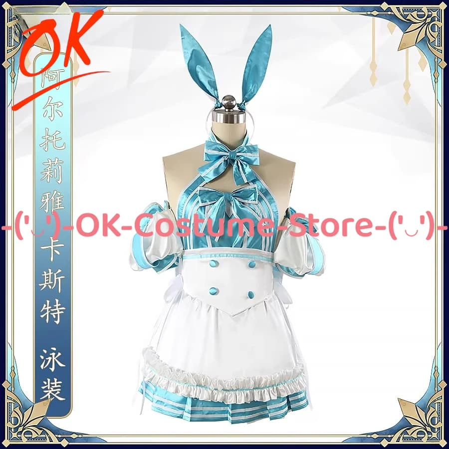 [Formato personalizzato] Fate Grand Order Altria Caster Costume cosplay Abito personaggio Costume da bagno Bunny Outfit Uniforme da festa di carnevale
