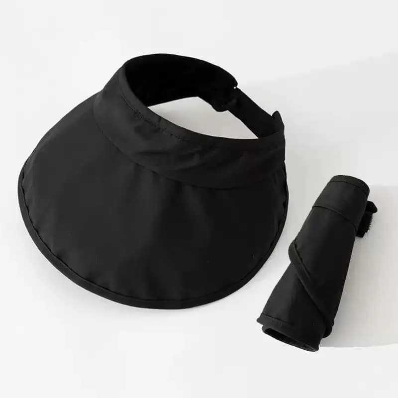 Nuovo Cappello da Sole Pieghevole a Tesa Larga, Cappello Estivo da Viaggio con Protezione Solare, Cappello da Pescatore Monocolore da Donna, Visiera Vuota per Esterni