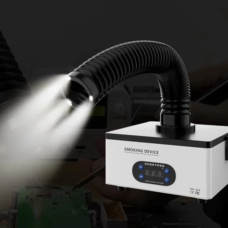 Estrattore di fumi TBK-668 per incisione laser CO2 su fibra, per saldatura e riparazione, 220V 110V 150W