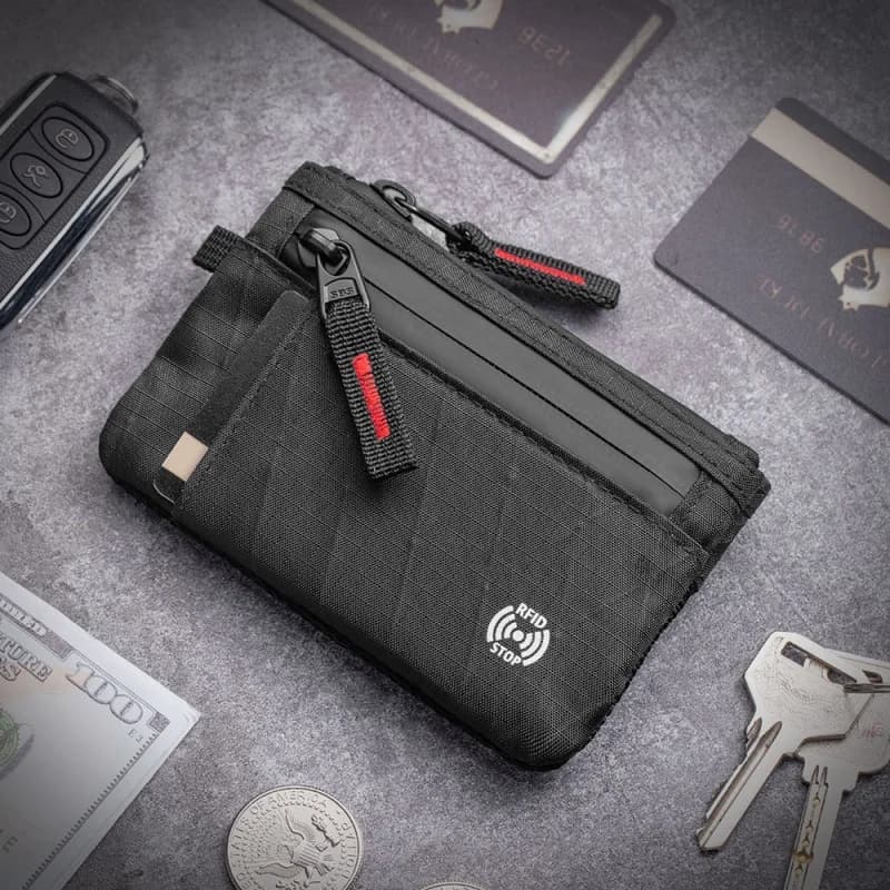 RFID anti-theft card-swiping bag, 2026 new model men's xpac ultra-thin and compact wallet, multi-functional ID storage bag