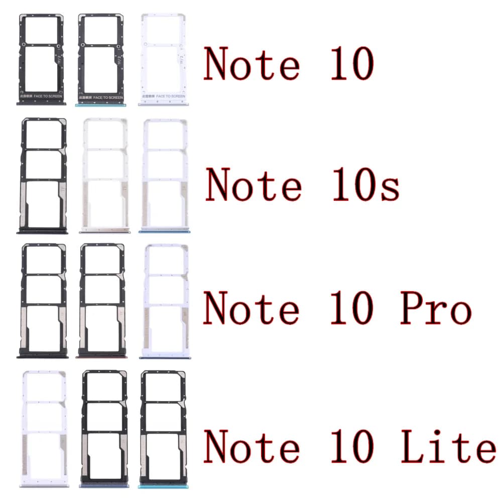 Lettore del vassoio della scheda SIM a doppio chip per Xiaomi Redmi Note 10 Pro 4G/5G Lite Supporto per scheda Micro SD Slot per scheda SIM per Redmi Note 10S