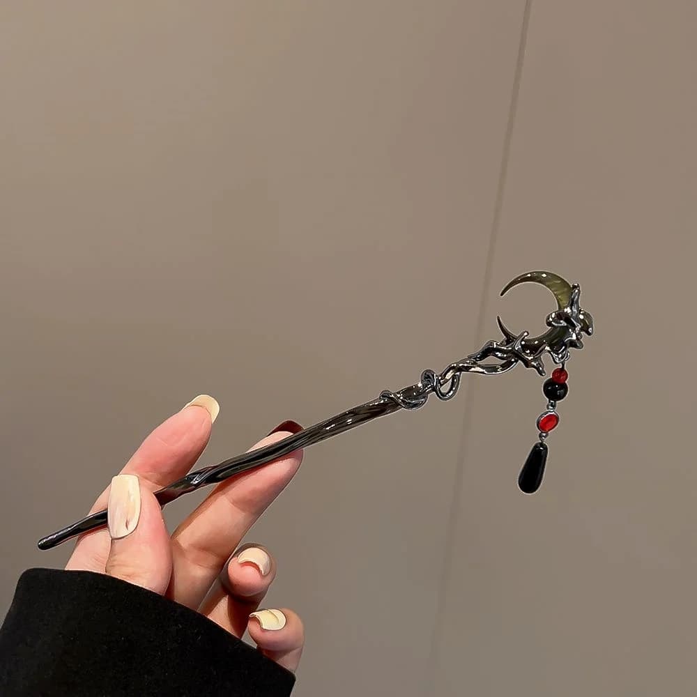 New Chinese style women's hair fork, fresh and minimalist niche design, modern and simple fork