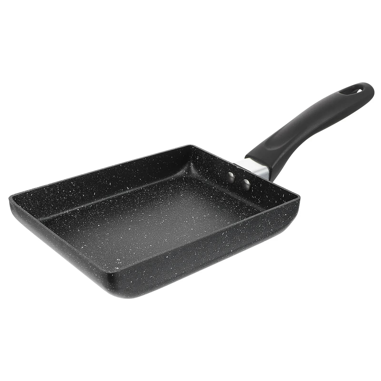 1Pcs Non-Stick Frying Pan Flat Bottom Breakfast Pan Perfect for Eggs Pancakes Home Cooking Lightweight Portable Easy Clean