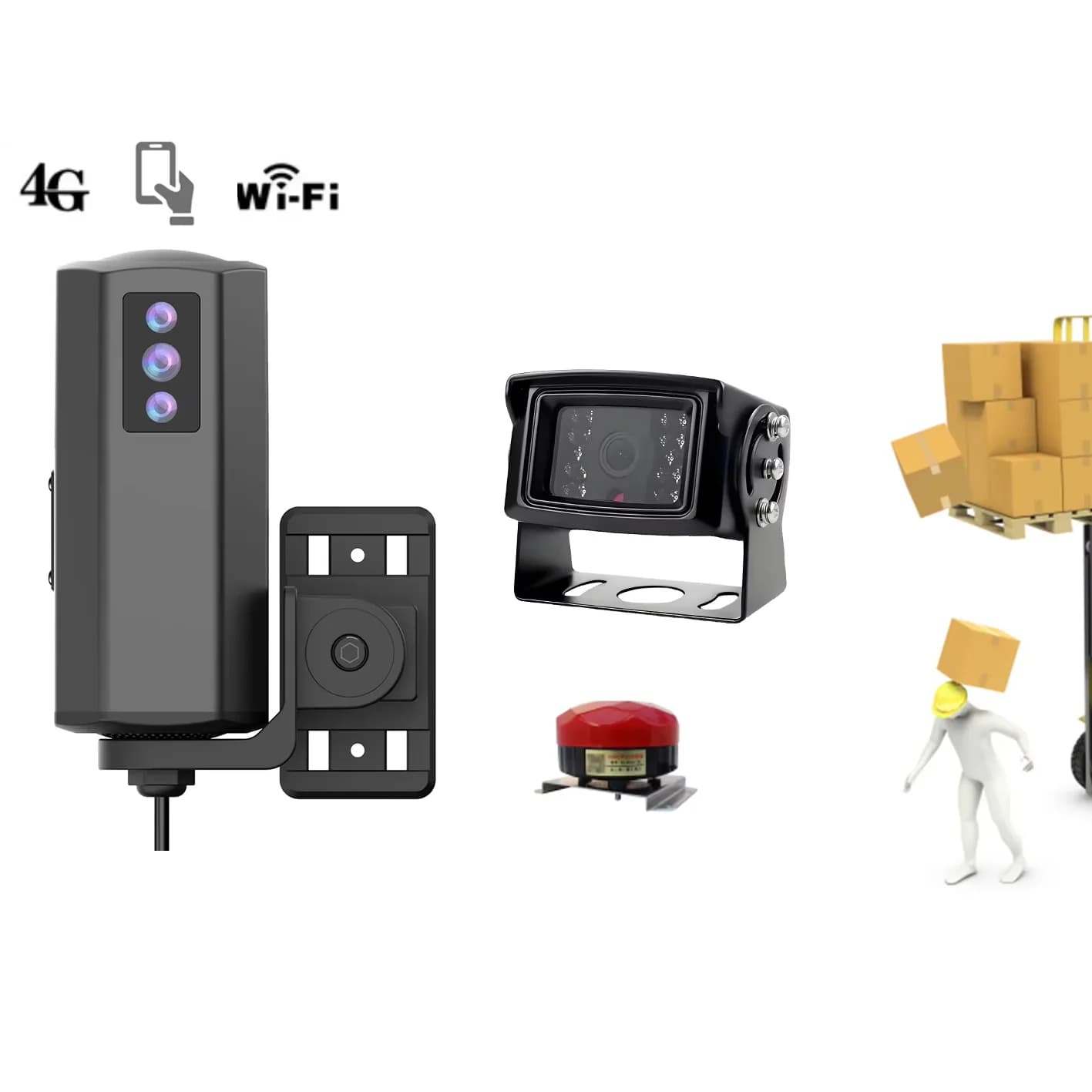 AI 4G GPS WIFI AI Dashcam Support driver status and pedestrian detection
