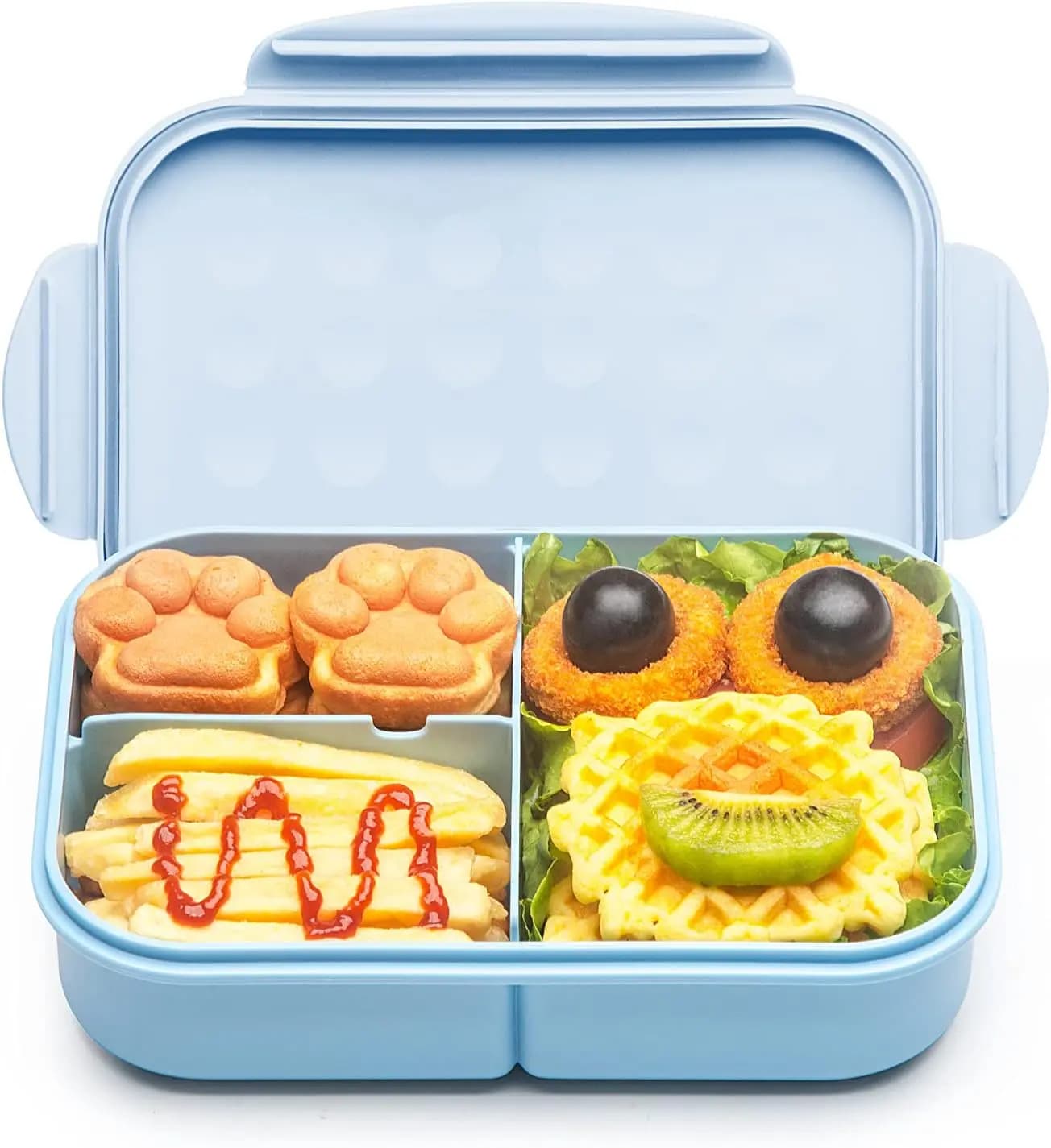 Contenitore Bento Ermetico per Bambini, 1150ml, Adatto per Microonde/Lavastoviglie, Senza BPA