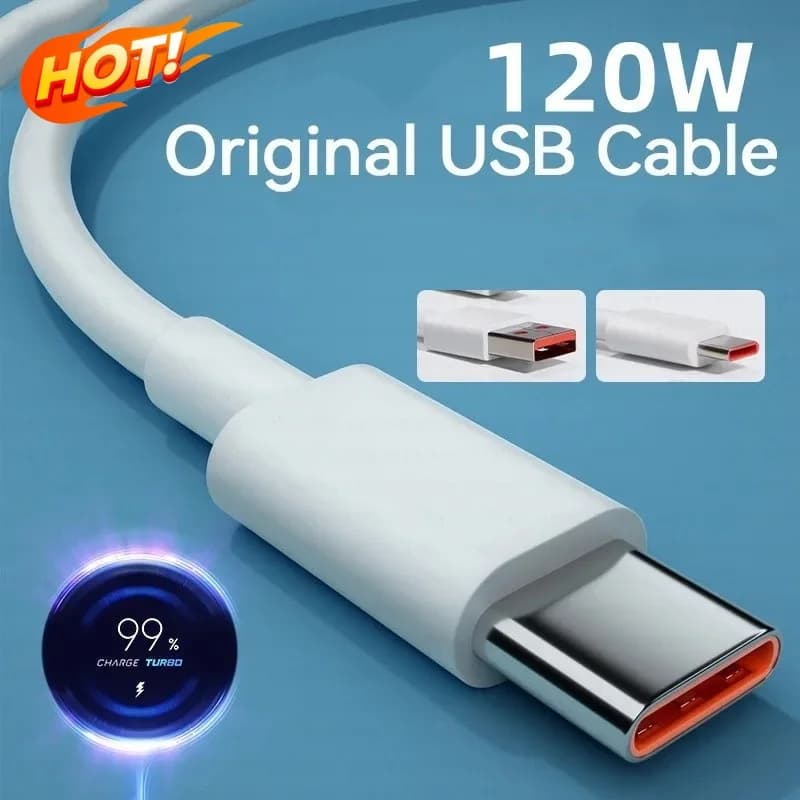 USB cable charger type C original Xiaomi 6A 120w Turbo Quick charging type Mi 13 12 11 10 Pro ultra Little x3 Redmi Note K50 40