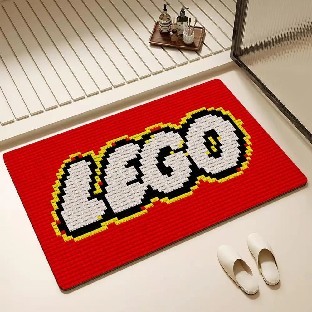 Fashion Brand L-LegoS Floor Mat Diatomite Bath Mat – Highly Absorbent, Non-Slip, Quick-Drying Bathroom Rug