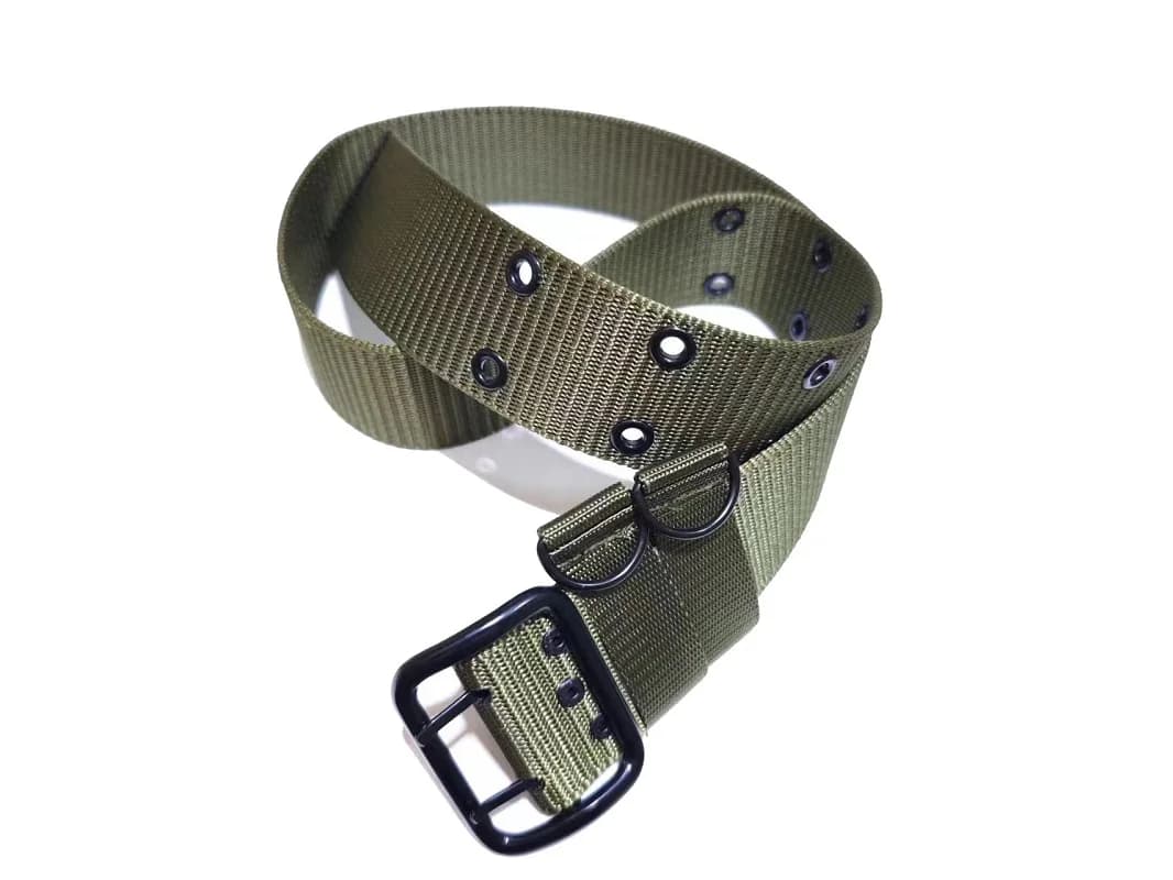 Outdoor Sports Double-Row Metal Buckle Nylon Inner Belt