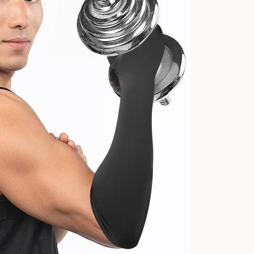 Half Finger Copper Compression Gloves Anti-slip Elastic Fingerless Pressure Gloves Copper Fiber Soft Hand Support Sleeves