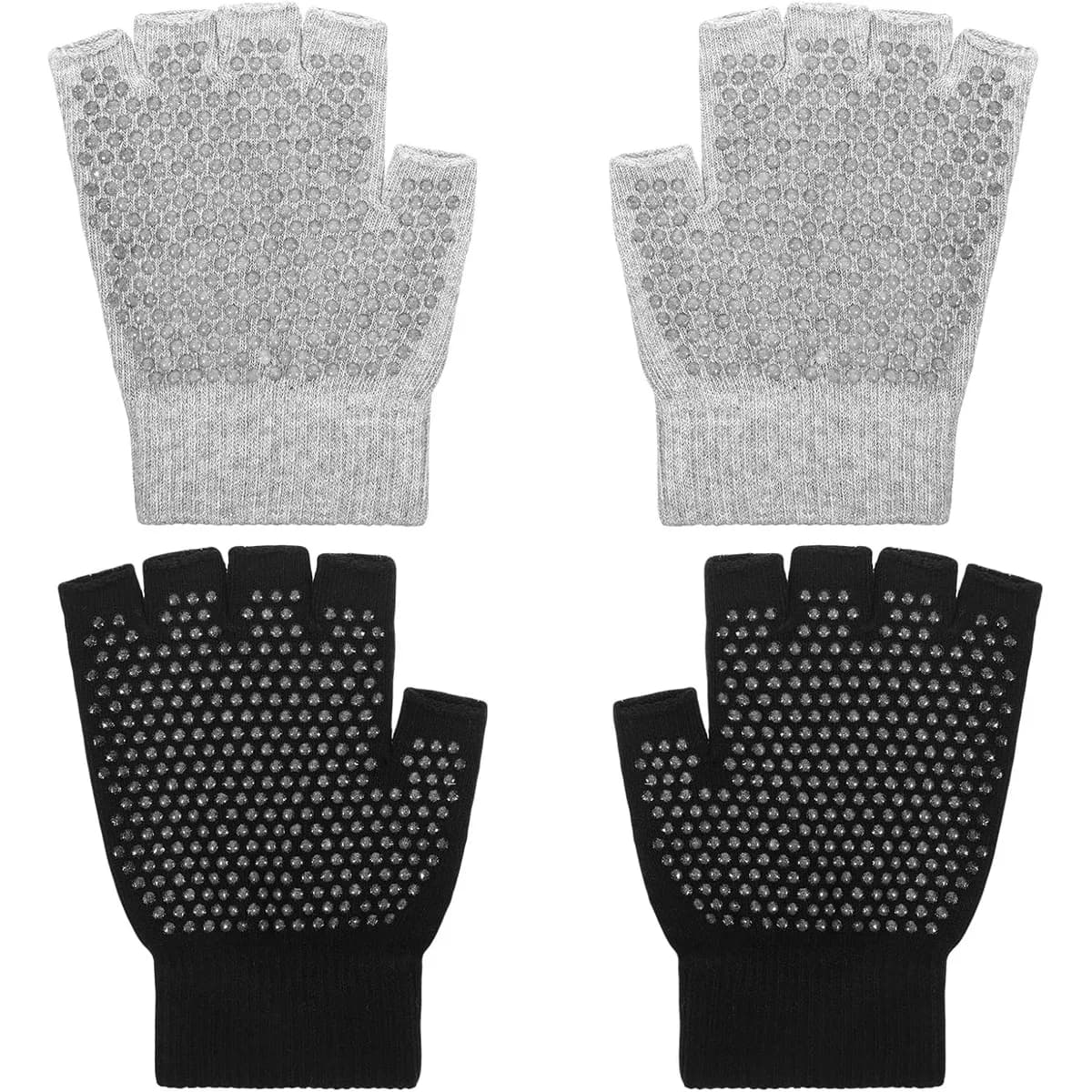 Half finger training gloves Non-slip yoga gloves without fingers Pilates Gloves without fingers Women's weight lifting gloves for cycling