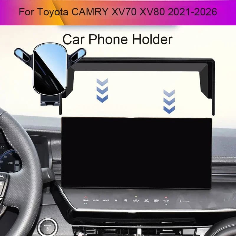 Supporto per Navigatore GPS Auto da 12.3", 10.1", 8" e Porta Telefono Speciale per Auto, Decorazione e Modifica per TOYOTA CAMRY XV70 XV80 2021-2026
