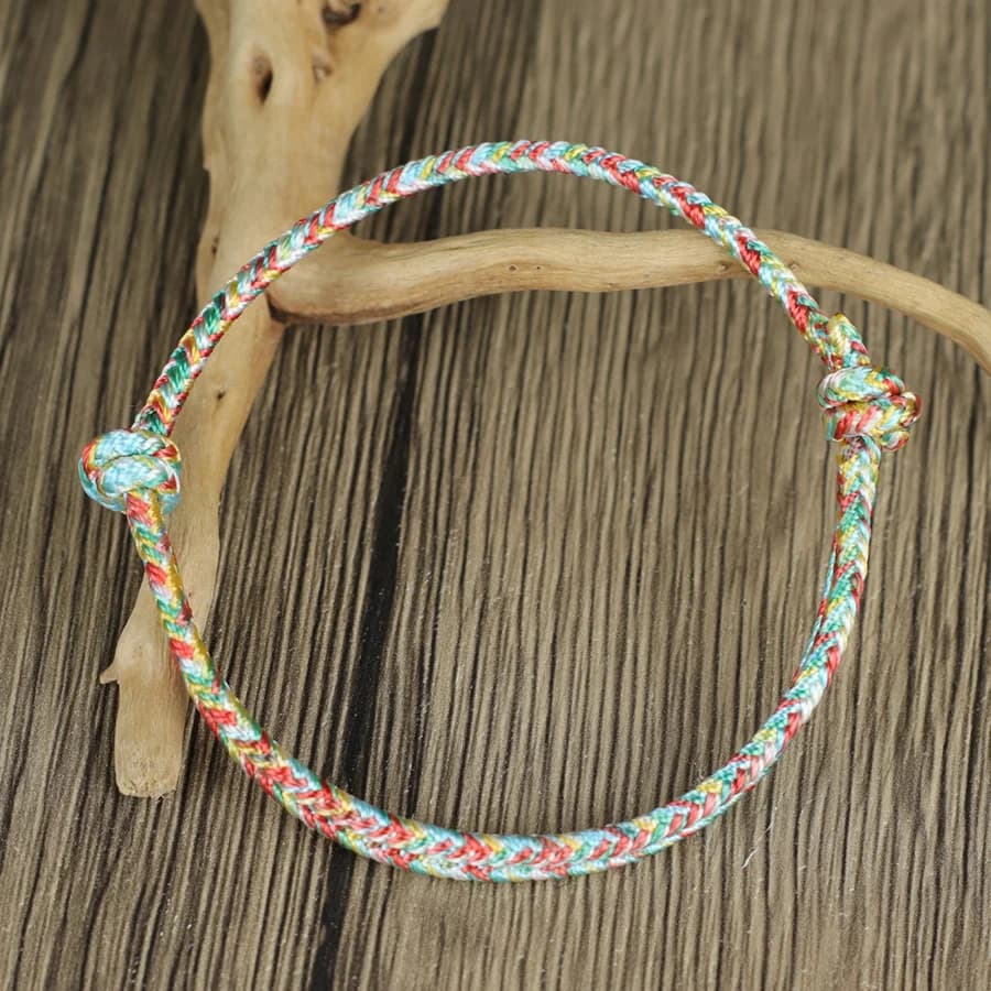 Adjustable woven silk rope creative bracelet, unisex, handmade, colored ethnic cable, 5 colors, braslet, beach, free time, torque, pulsera