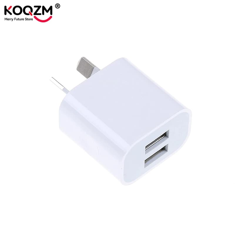 AU Plug 5V 2A Dual Interface USB Power Adapter Plug caricatore da muro per iPhone per Samsung Smart Phone caricatore per telefono USB Australia