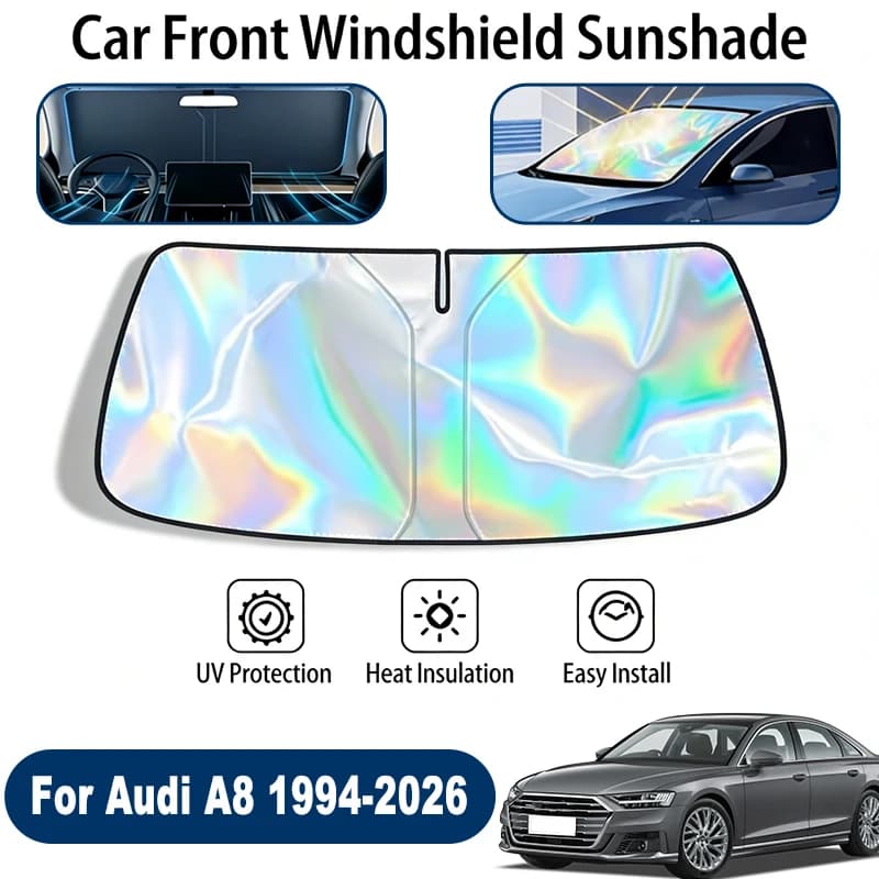 Foldable Front Windshield Sun Shade For Audi A8 1994-2026 UV Reflective Sun Protection Cover Car Interior Accessories