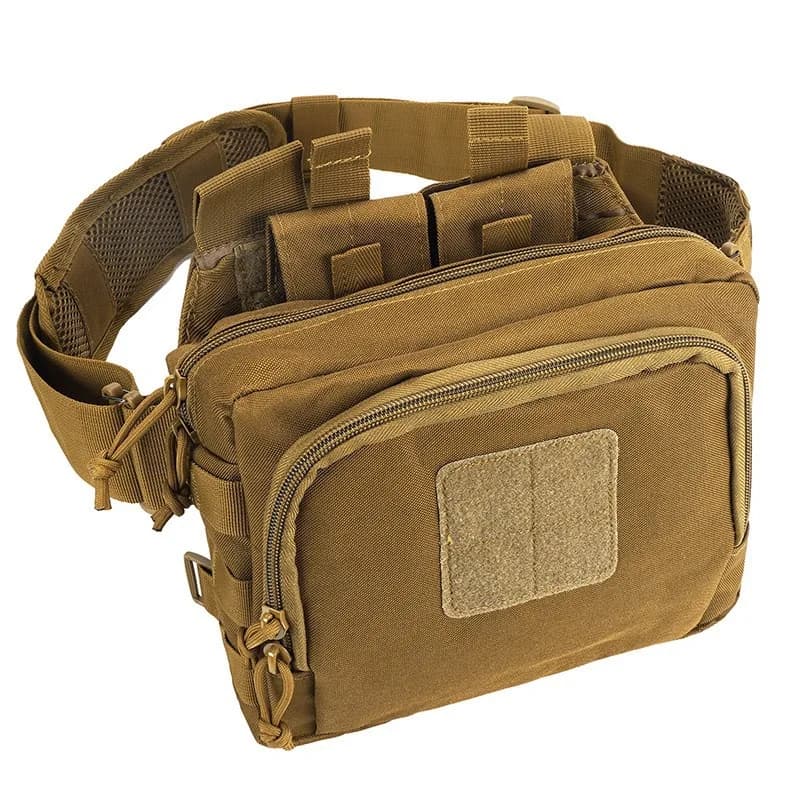 Waist Pack Waterproof Running Cycling Fishing Hiking Belt Bag with Pockets Lightweight Outdoor Accessory for Camping/Jogging