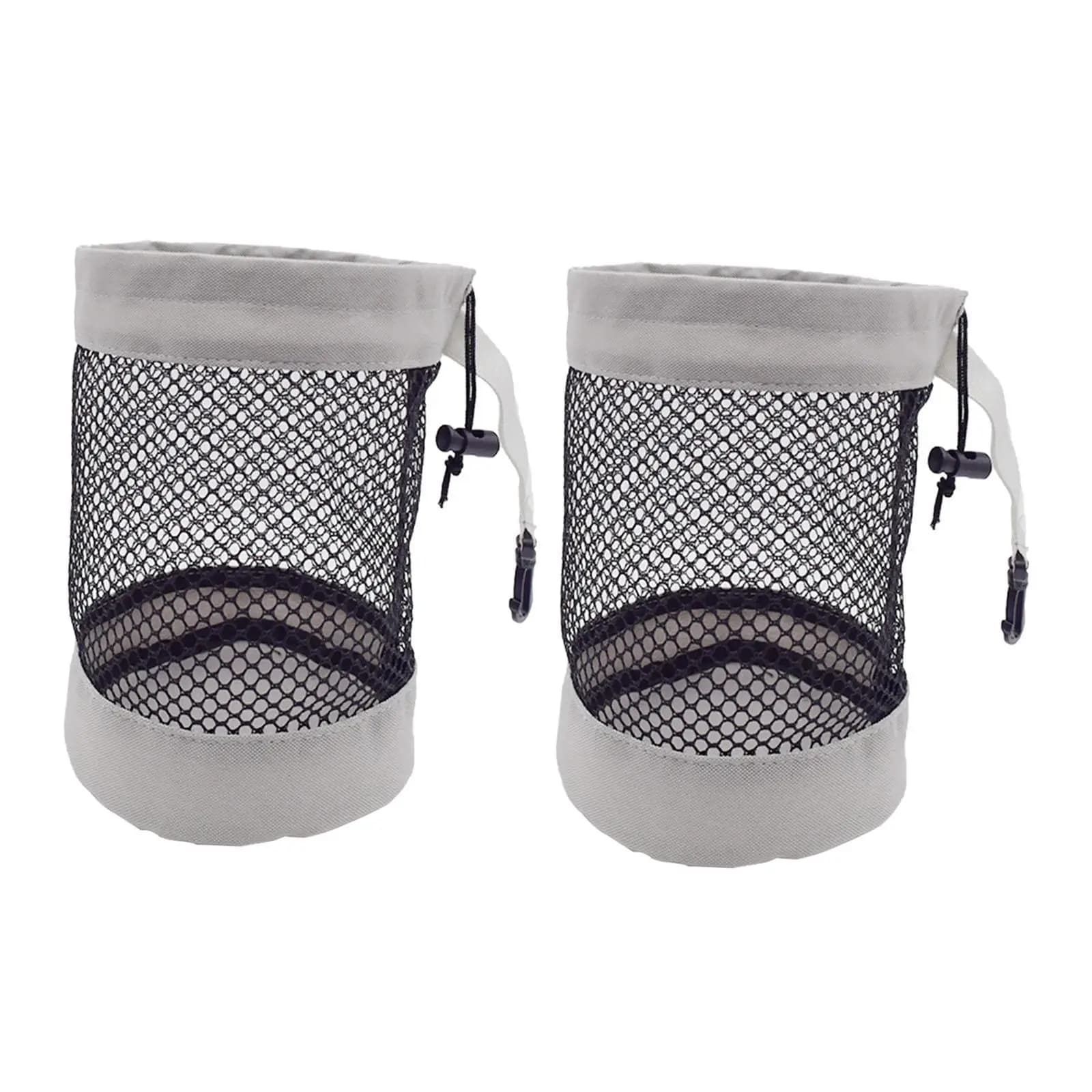 2x borsa per palline da golf in rete borsa a rete chiusura con coulisse borsa portaoggetti multifunzionale leggera per giocattoli da nuoto da palestra da viaggio