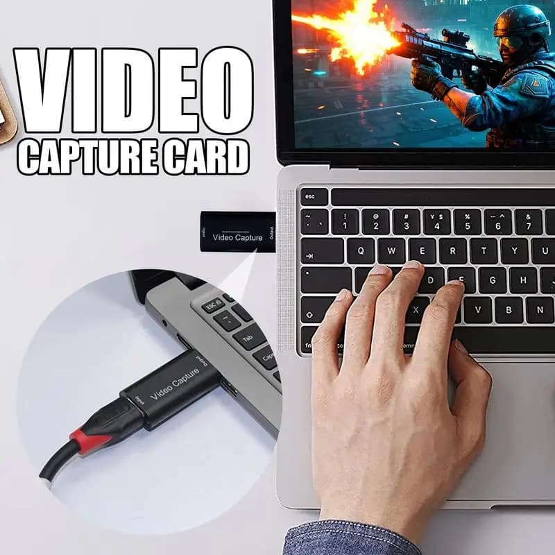 Scheda di acquisizione USB Dispositivo di acquisizione video ad alta definizione a bassa latenza Convertitore compatto e versatile per l'insegnamento online in streaming live