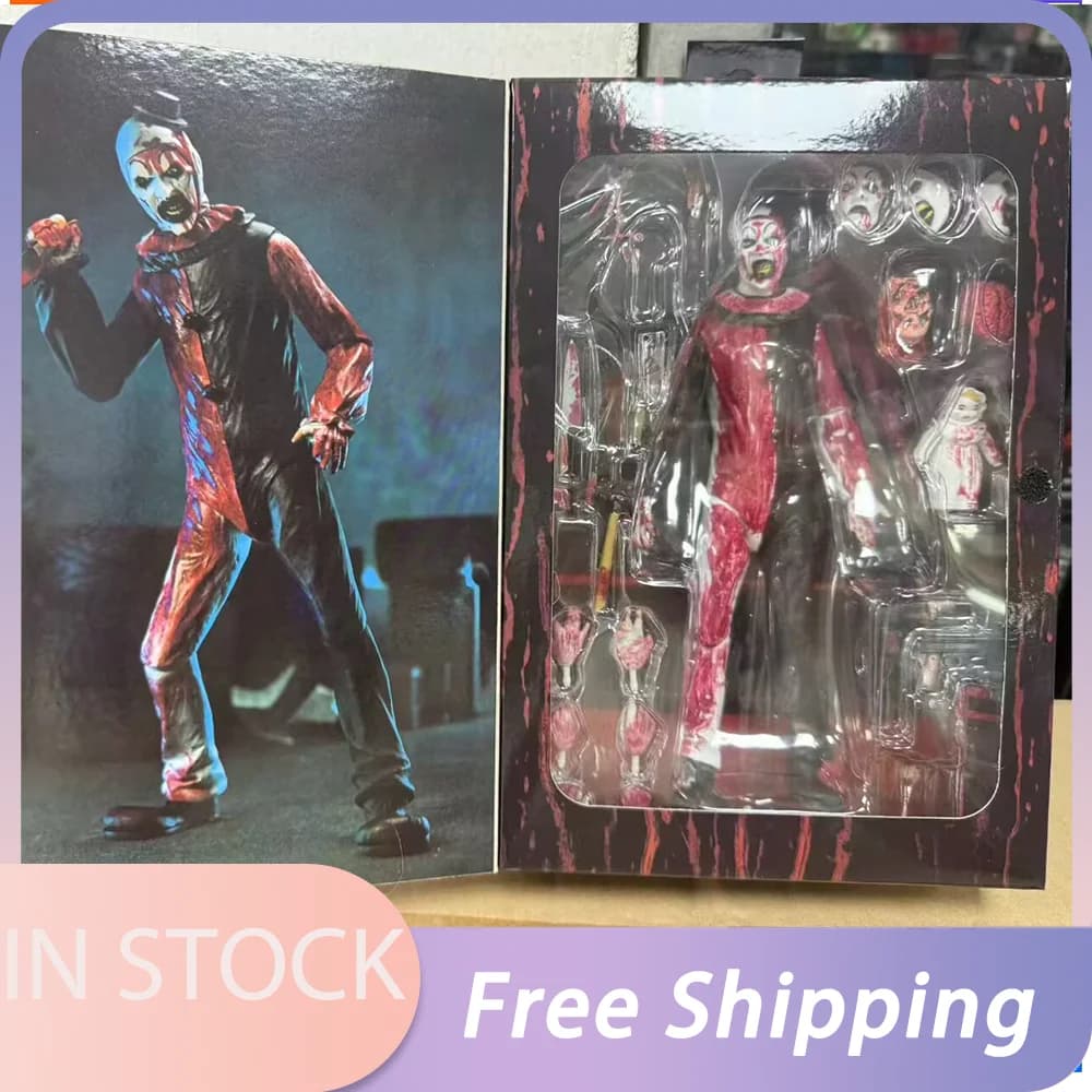 Disponibile Ko Neca 45251 Damien Leone's Terrifier Ultimate Art The Clown Bloody Edition Action Figure Statua Modellino da Collezione Regalo