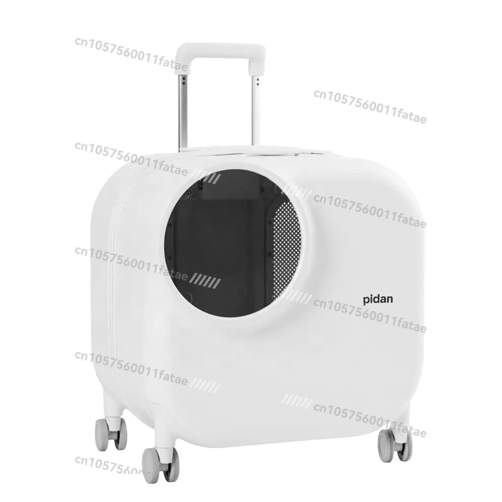 Carrello per animali domestici con ruote di grandi dimensioni, con luce a LED e sistema di ventilazione