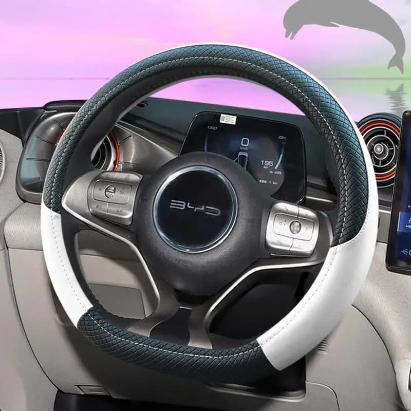 For BYD Dolphin Seal Atto3 Tang Yuan Plus Special Steering Wheel Cover Four Seasons Non-slip Hand Sewing