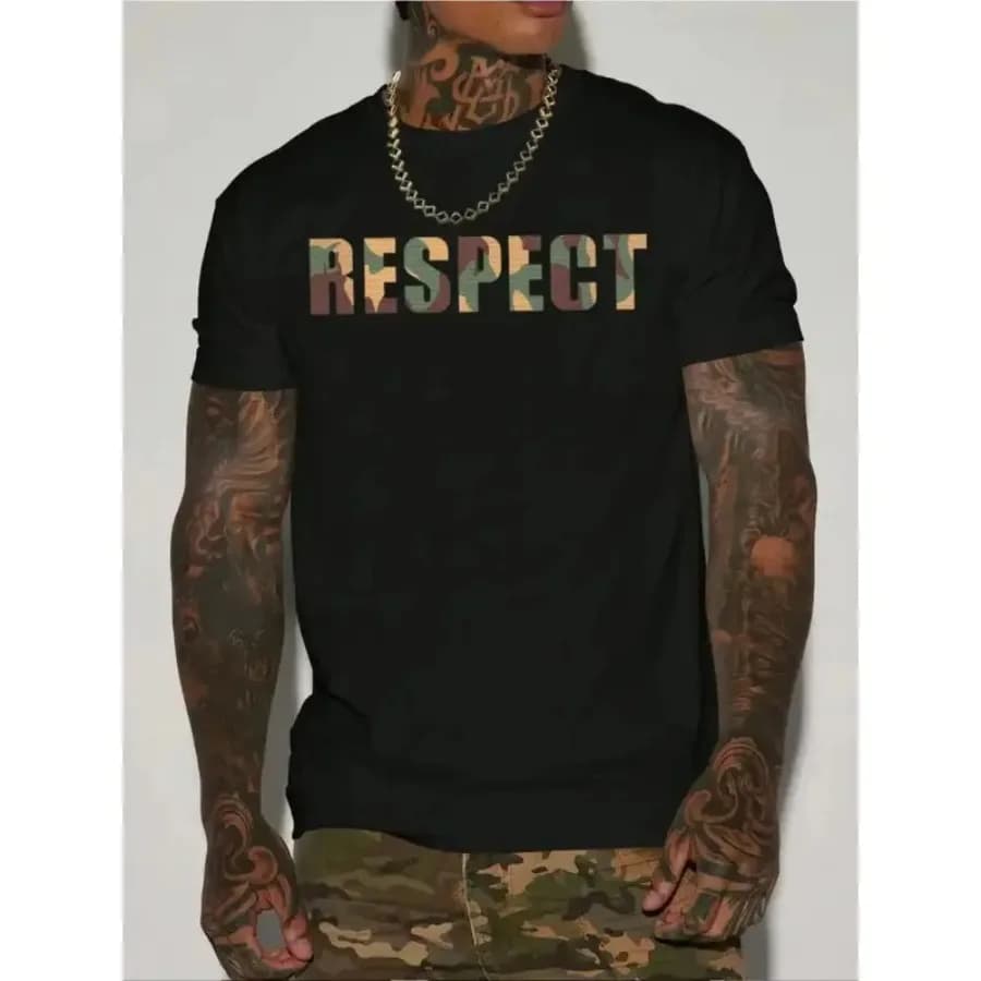 T-shirt - 100% cotone, girocollo nero con stampa fantasiosa - Ideale per abbigliamento casual, abbigliamento da giardinaggio, stampa in bianco e nero