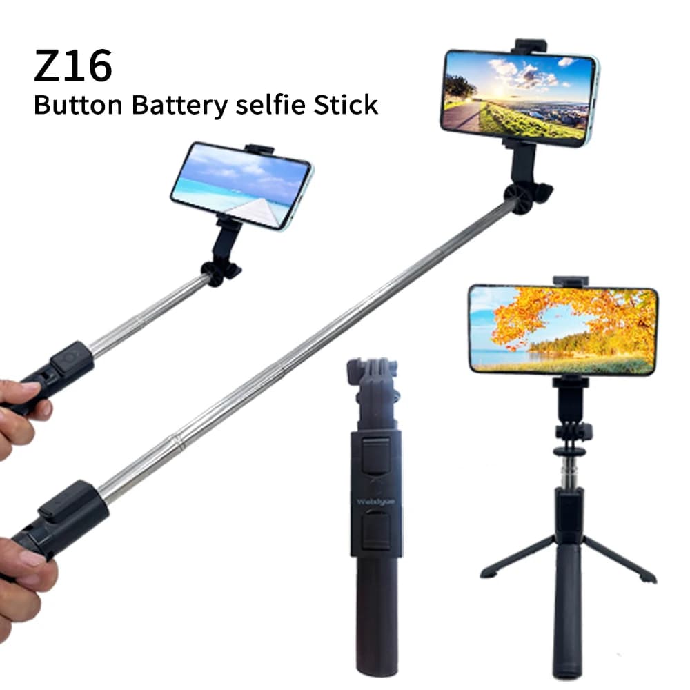 Asta Selfie Retrattile Z16 con Telecomando a Ricarica Intelligente per Riprese HD e Streaming Live da Smartphone