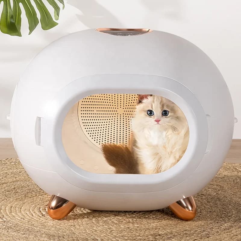 Box Dryer for Small Domestic Animals, Automatic Smart Dryer Cabin for Low Rope Cans and Deodorant, 1200W Home Animal Hair Dryer