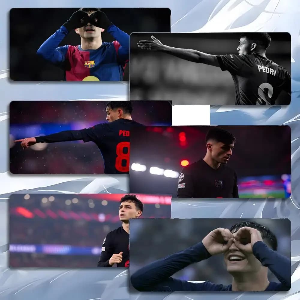 Handsome Cool Sports Star P-=PEDRI Mouse Pad Mousepad Large Gaming LockEdge Thickened PC Table Desk Mat