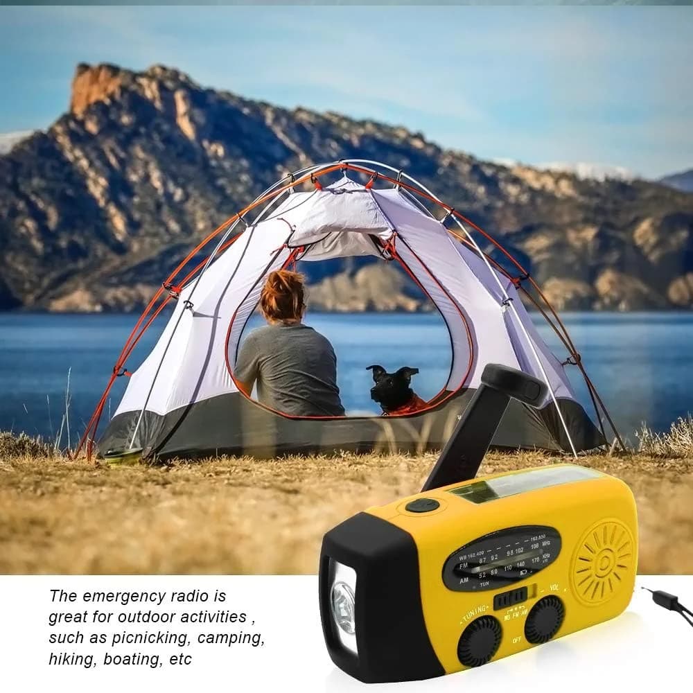 Power Bank Generator, Solar Weather Radio, USB Portable Charger for Emergency and External Use