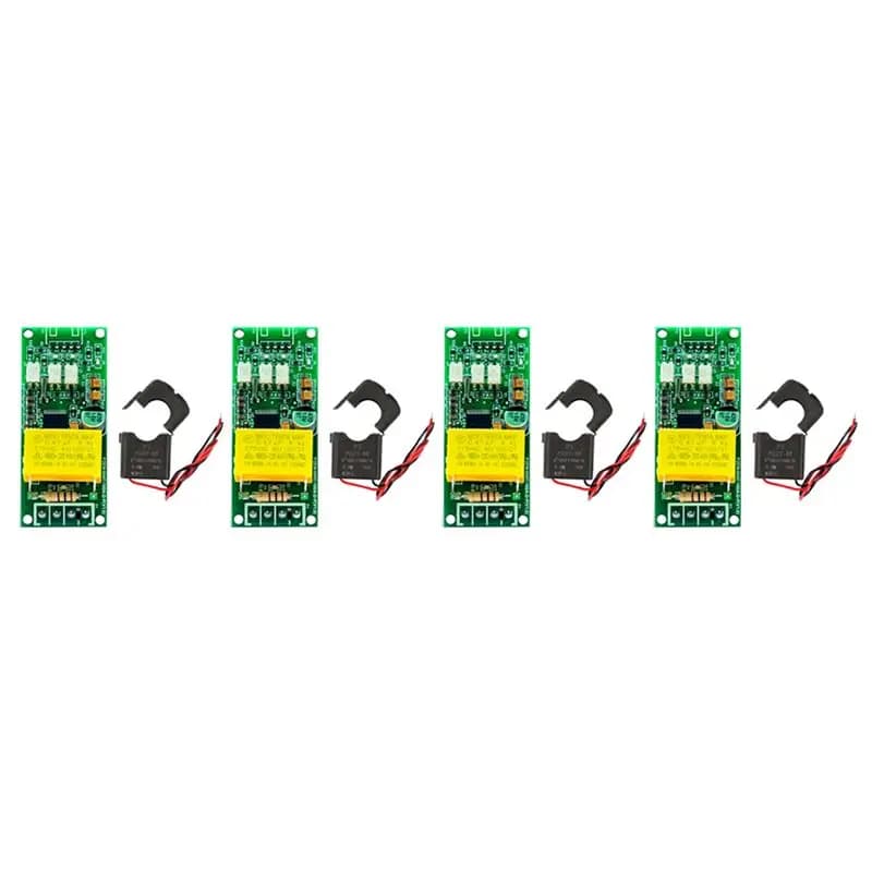 4X 100A PZEM 004T Versione Wattmetro + Modulo di Test Corrente Tensione Kwh con CT Aperto per Arduino TTL COM2/COM3/COM4-AT64