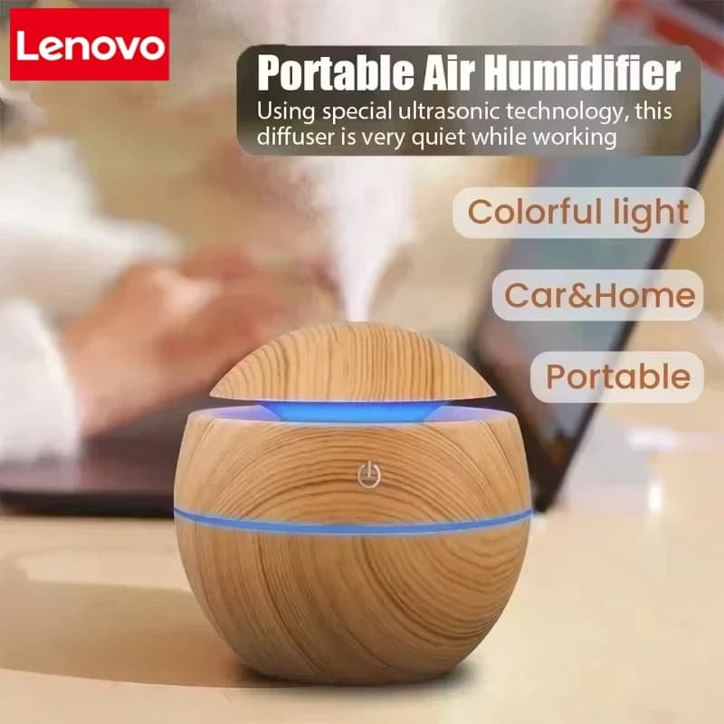 USB Ad Ultrasuoni Nebbia Fredda Spruzzatore Olio Essenziale Fragranza Mini Casa Grano di Legno Umidificatore Diffusore di Aroma D'aria Elettrico