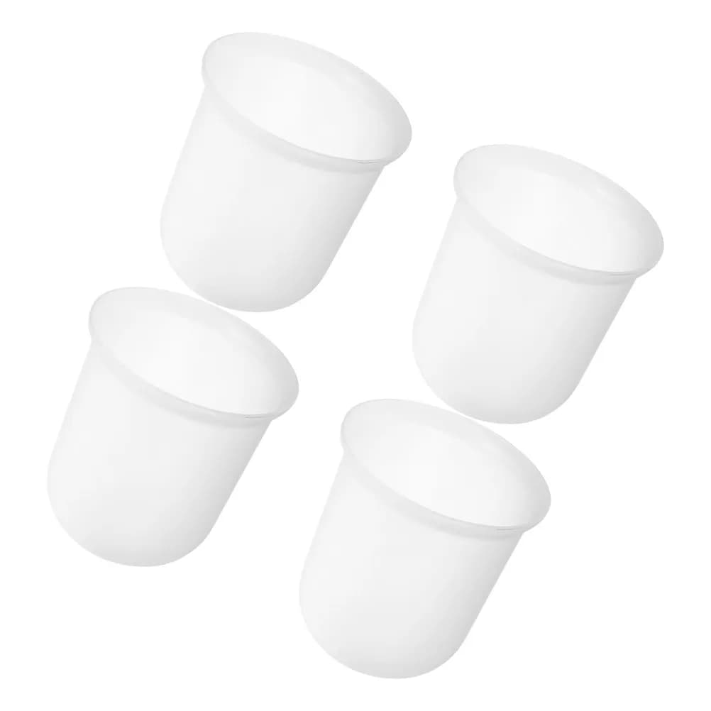 Set di 4 Portaspazzole per WC in Plastica, Contenitore Riutilizzabile per Spazzole WC, Supporto Universale per Hotel
