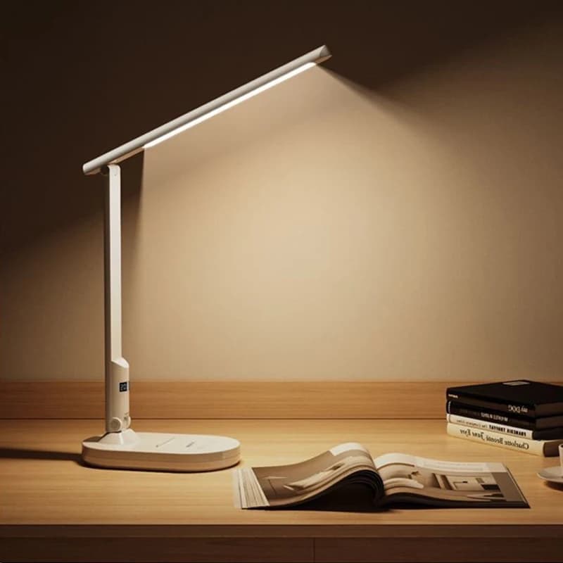 Lampada da tavolo a LED 3 livelli dimmerabile Touch Night Light USB ricaricabile protezione per gli occhi lampada da tavolo pieghevole per comodino della camera da letto