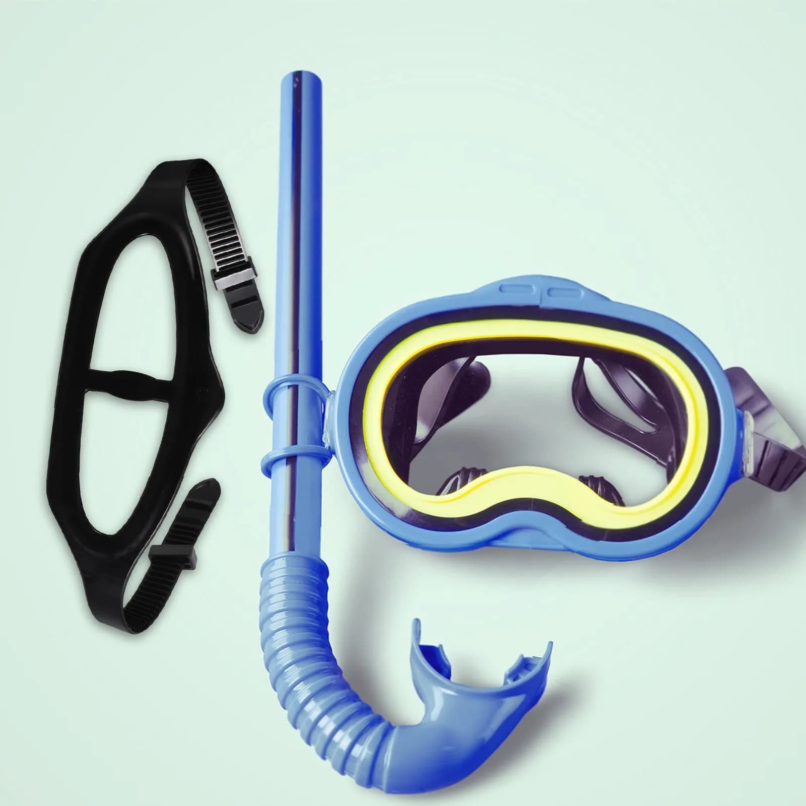 2 Pezzi Cinturino in Silicone per Maschera da Nuoto Compatibile con Tutte le Maschere Subacquee, Fascia per Snorkeling e Immersioni, Facile Installazione e Comfort