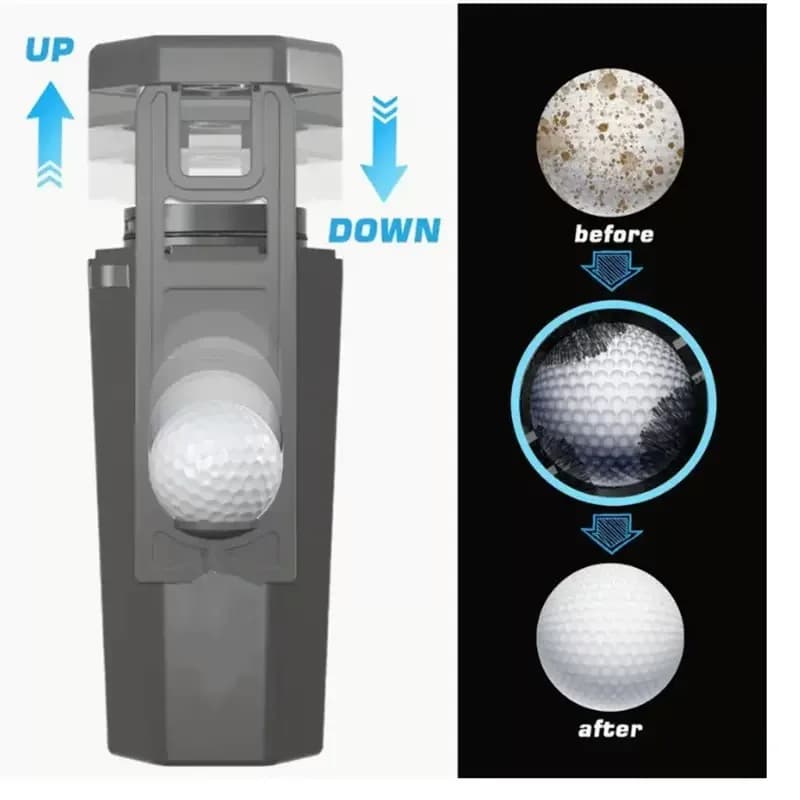 Popolare vendita calda portatile rondella per palline da golf detergente per palline da golf leggero e durevole accessori per la pulizia delle palline da golf